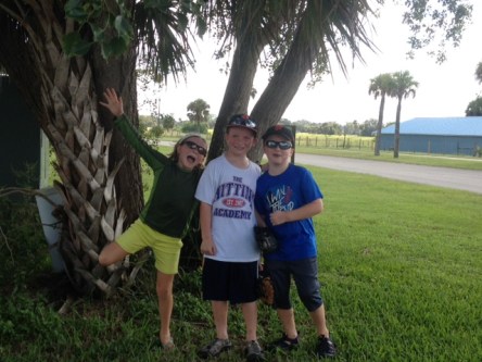 Boat kids in LaBelle