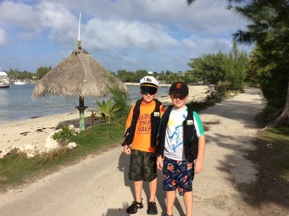 R&R hiking in Little Harbor, Great Abaco Island, Bahamas