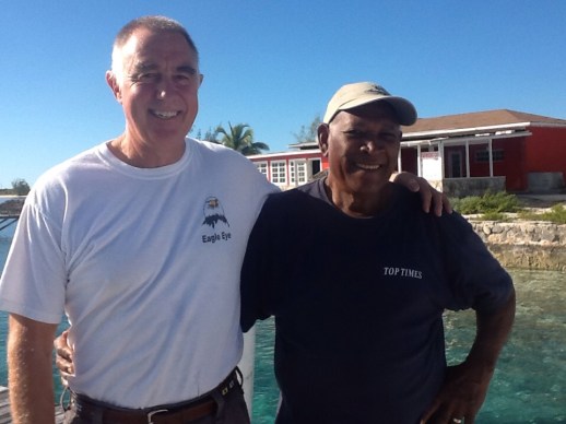 Randy & Mr. Roosevelt Nixon at Famers Cay Yacht Club
