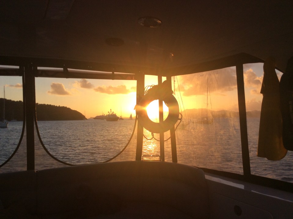 Sunset from The Bight, Norman Island, B.V.I.