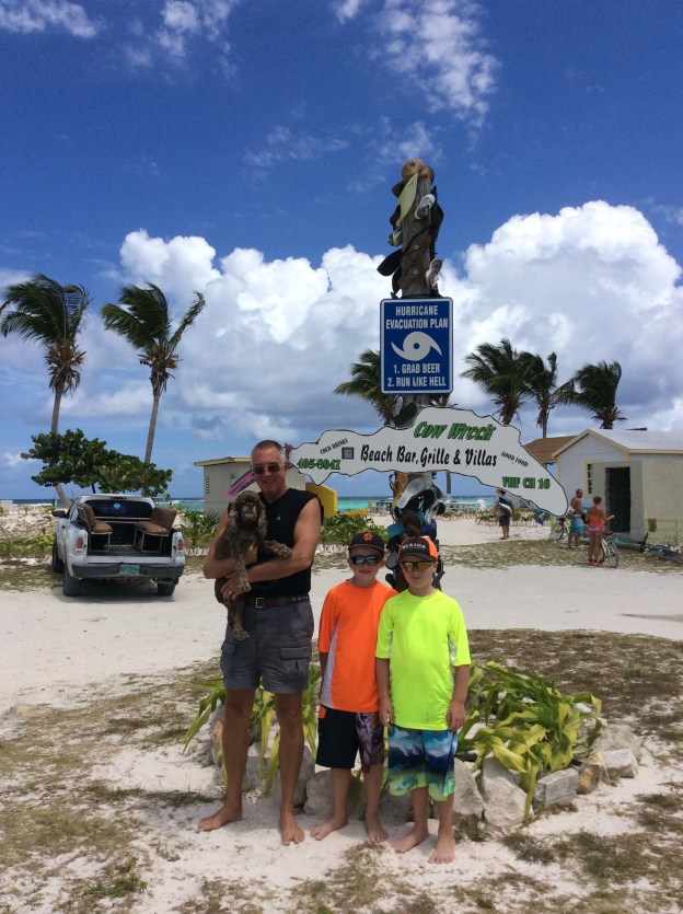 Patton, Randy, Ryan, Ronan, Cow Wreck Beach, BVI