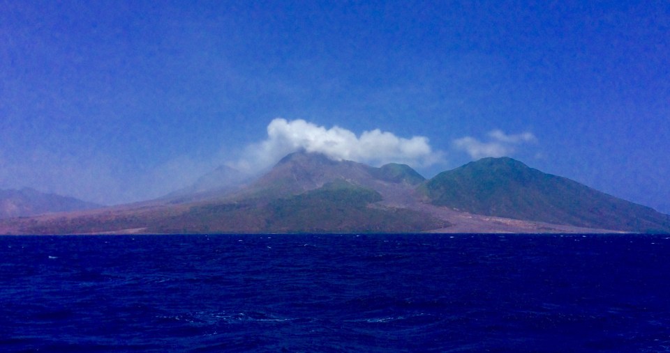 Montserrat, active volcano
