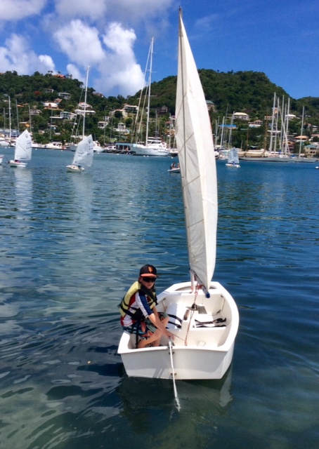 Ryan sailing out GYC