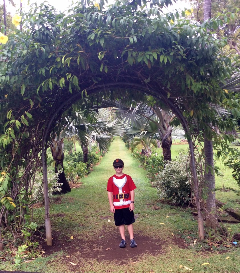 Ronan at the Botanical Gardens
