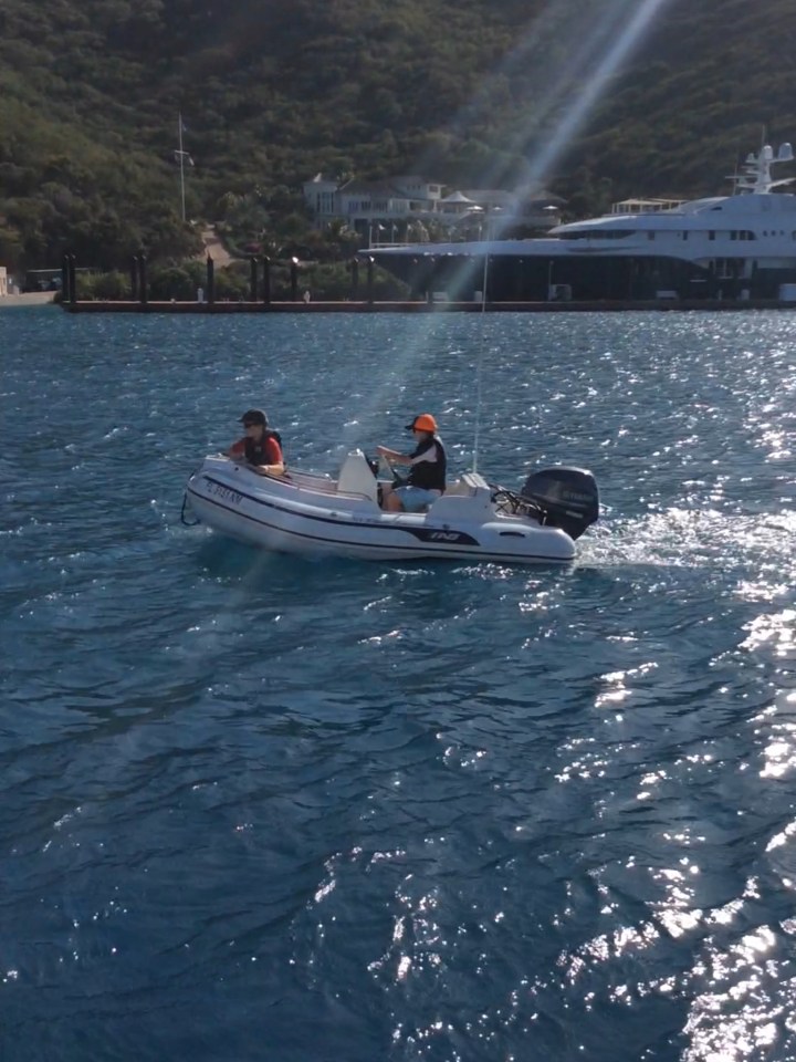 The boys taking he new 40 for a spin