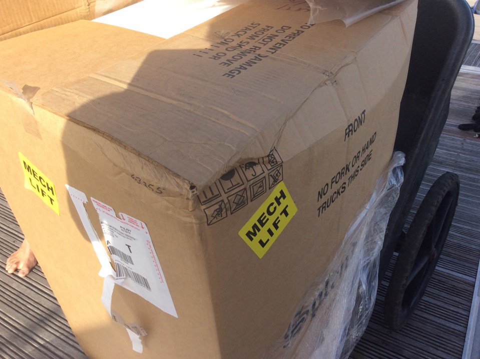 Crushed box corner was not looking good