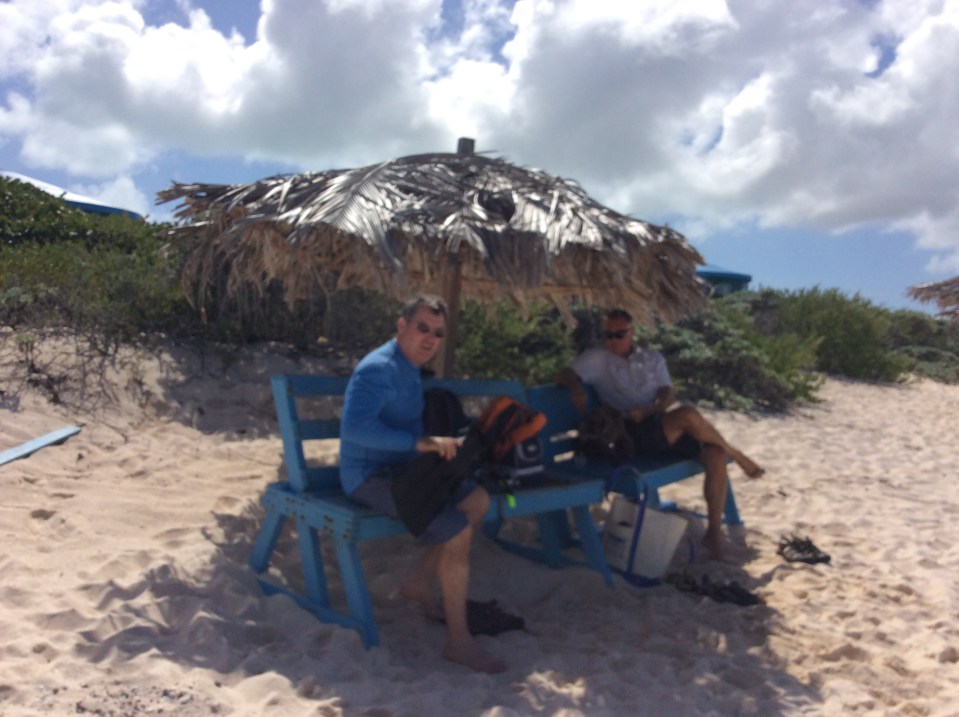 Mike, Patton & Randy, Loblolly Beach, Anegada, BVI