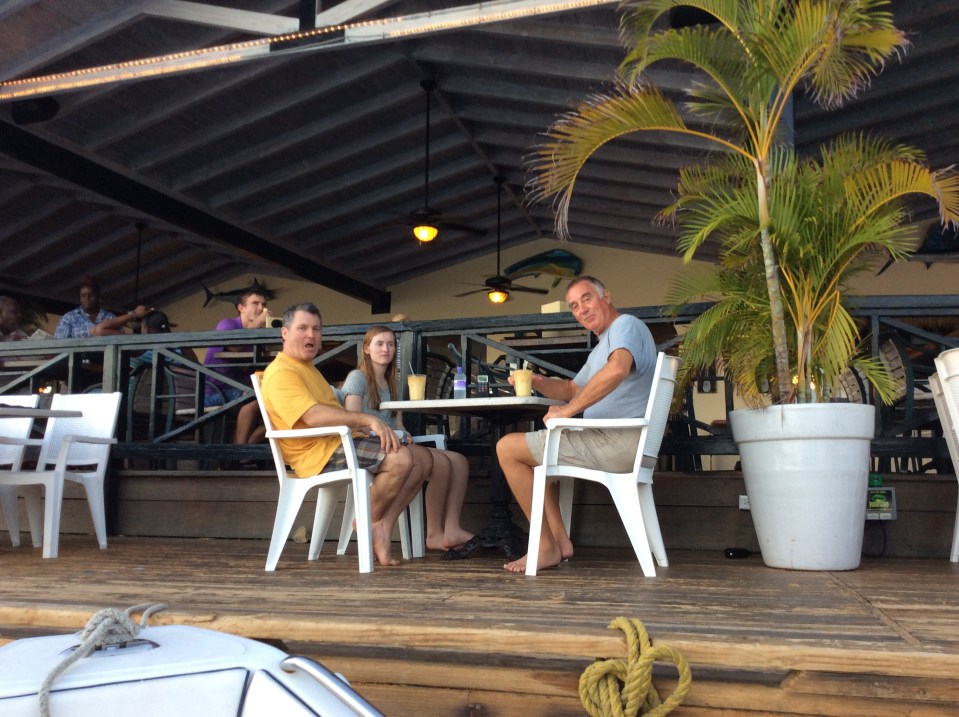 Mike, Madison & Randy, Saba Rock, BVI