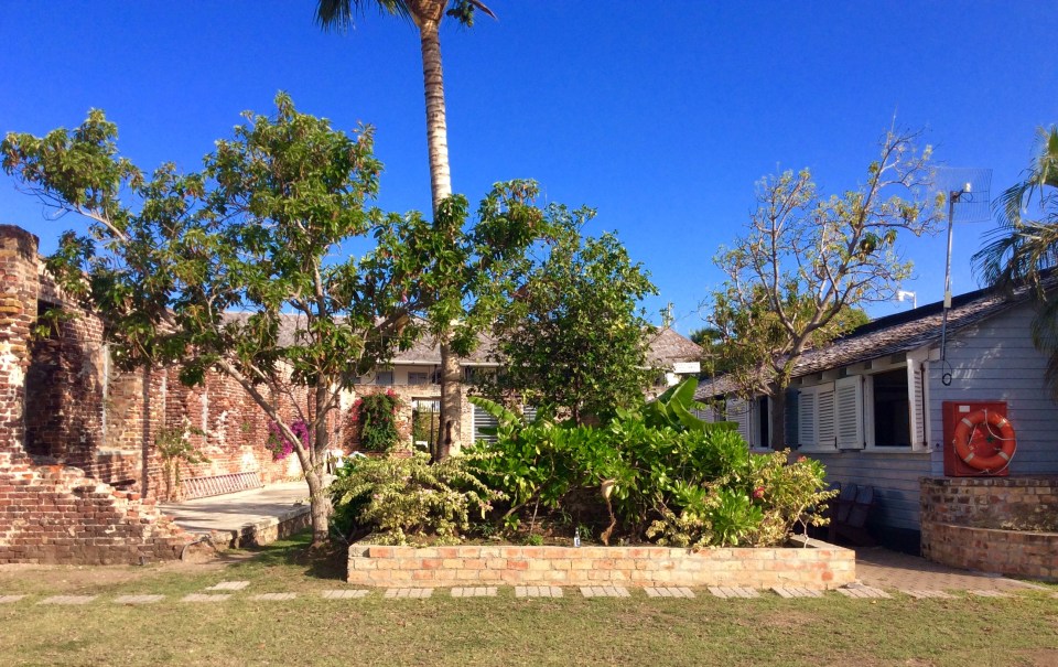 Customs & Immigration is Housed in the Ruins of Cordage and Clothing Store, Nelson's Dockyard, Antigua