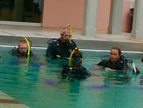 Lessons in the pool, Dive St. Lucia