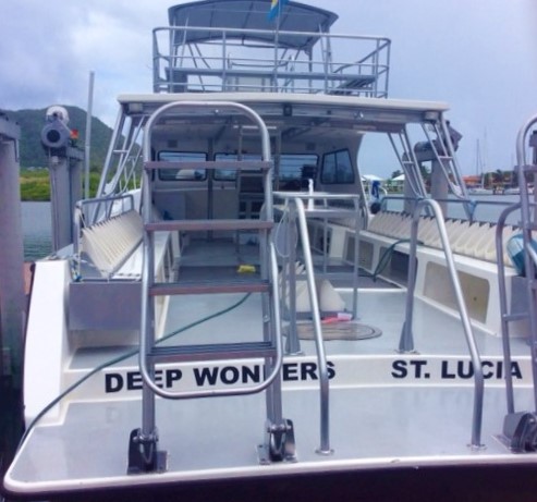 Dive St. Lucia dive boat