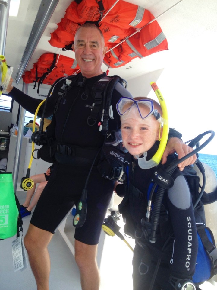 Randy & Ryan getting ready to dive, St. Lucia