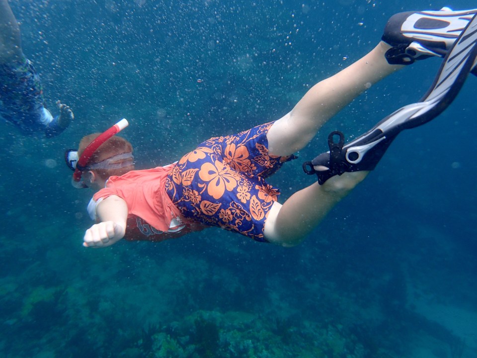 Ronan freediving, Admiralty Bay, Bequia