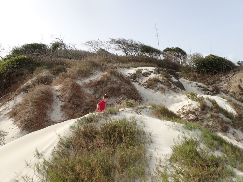 Ryan setting out to explore Baradal Island, Tobago Cays Marine Park