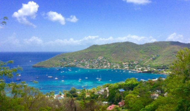 Looking north over Admiralty Bay, Bequia, north (Spot Pilots' Discretion)