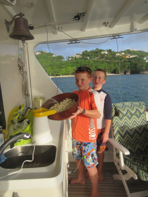 Popcorn aboard M/V Seamantha