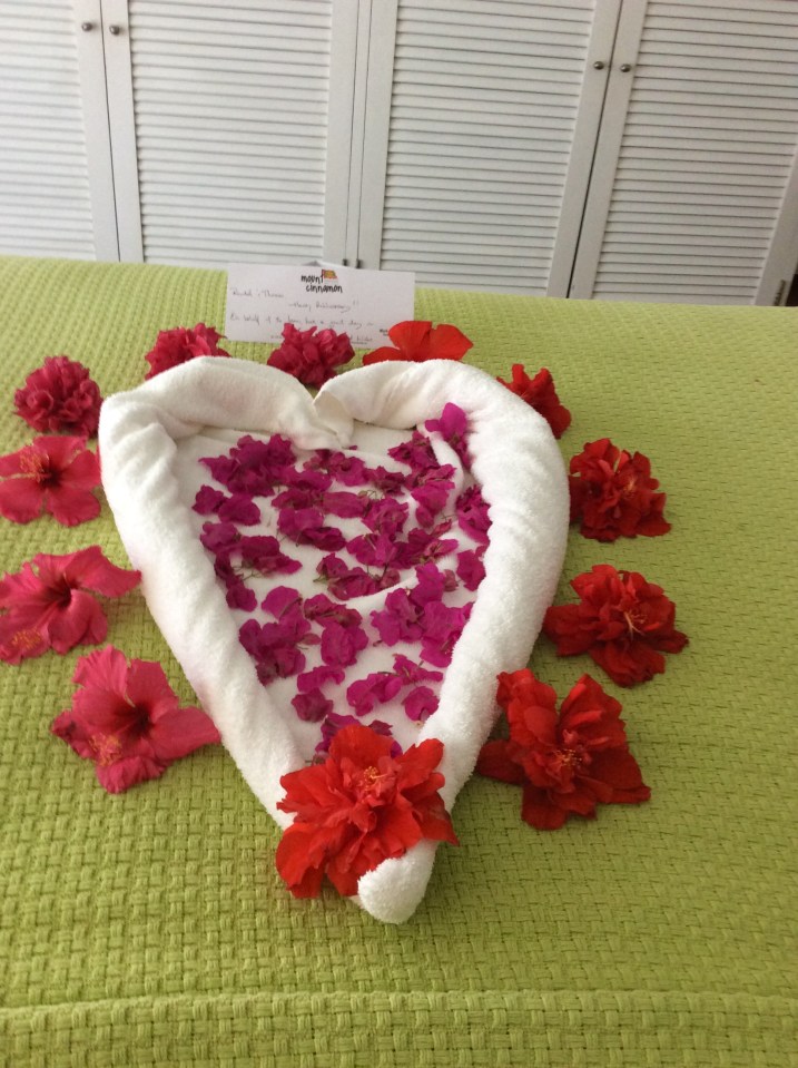 Michelle did a great job conveying anniversary greetings from the Mount Cinnamon team