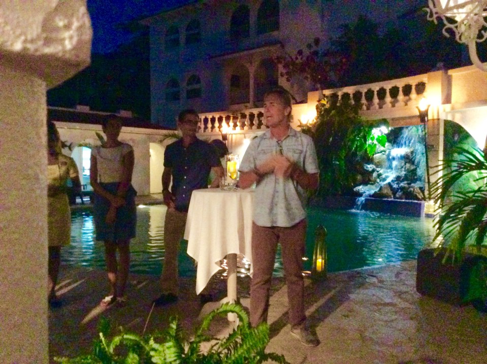 General Manager Mark Kitchen introducing the Mount Cinnamon management team