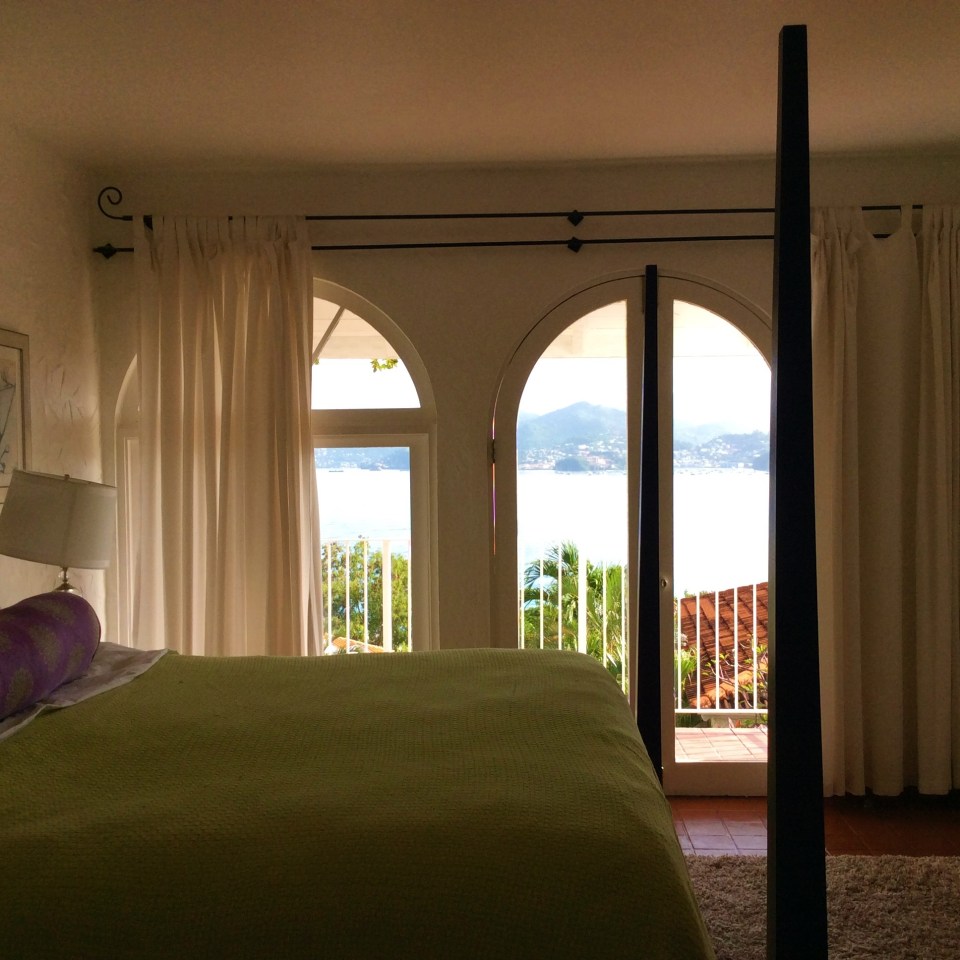 Master suite lower level balcony