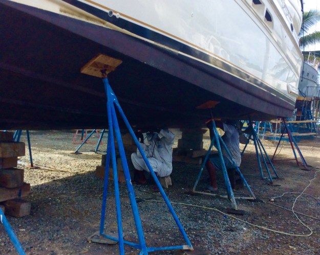 Sanding and painting the bottom