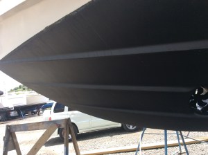 (Before) the water line was not taped off well