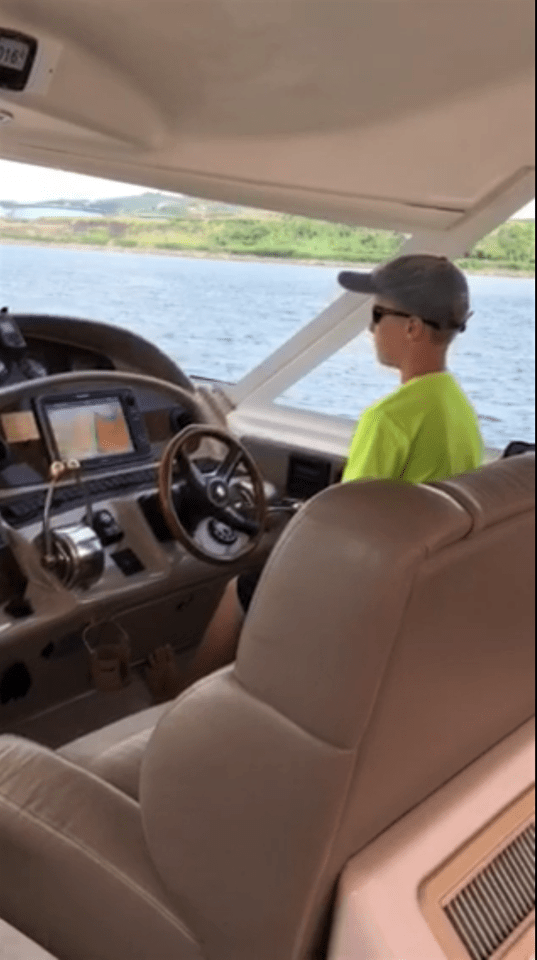 Ronan at the helm, St. Lucia