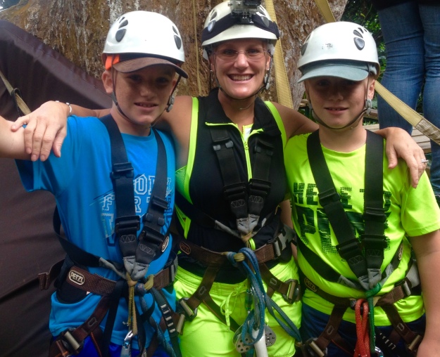 Ryan, Theresa and Ronan, Rain Forest Adventures, St. Lucia