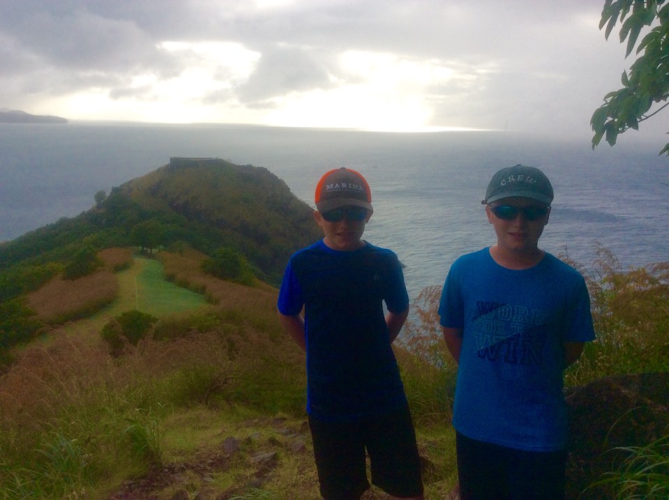 Ryan and Ronan, Fort Rodney, St. Lucia