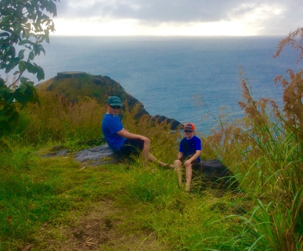 Ronan and Ryan, Fort Rodney, St. Lucia