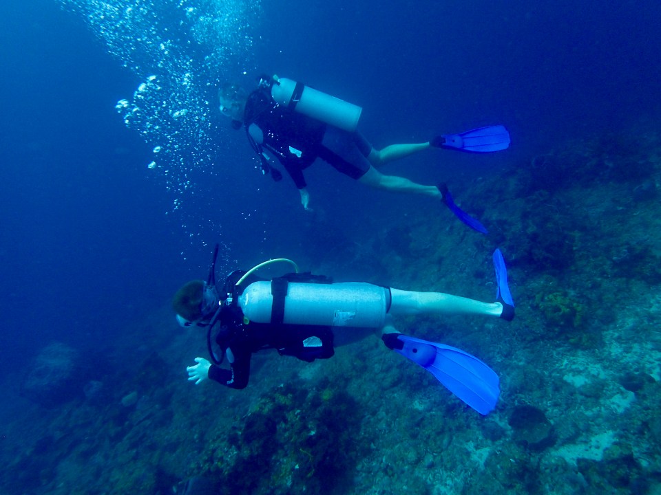 Ryan & Randy, diving in St. Lucia