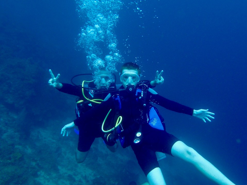 Randy & Ryan, diving in St. Lucia