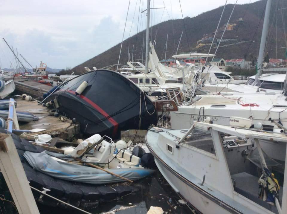 BVI, Nanny Cay Marina Boat Yard, Post Hurricane Irma (2017)