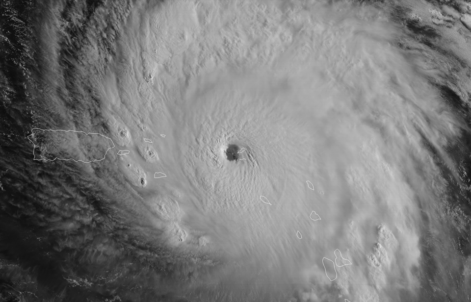 Hurricane Irma (photo from Marine Weather Center's post)