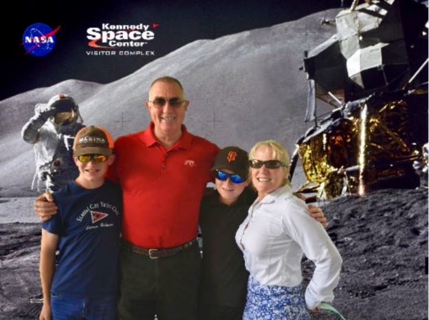 Ryan, Randy, Ronan & Theresa, Kennedy Space Center, Cape Canaveral, FL, USA