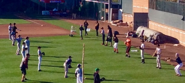 Line throw catch warm up