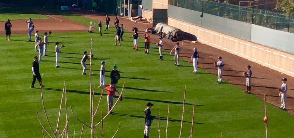 Line throw catch warm up