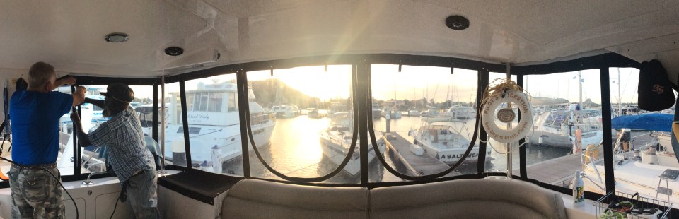 Randy & Gaza finishing up the Eisenglass, St. Lucia (2018)