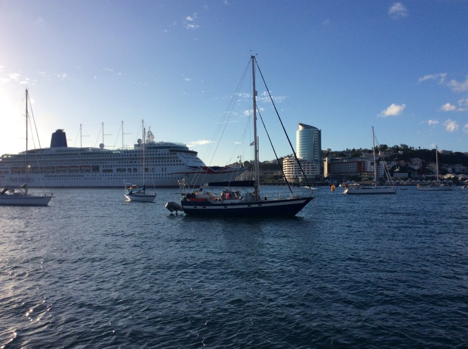 Cruise ship in Fort de France, Martininque