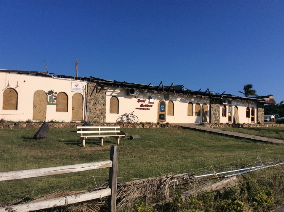 Virgin Gorda Yacht Harbor old shopping center, Virgin Gorda, British Virgin Islands (March 2018)