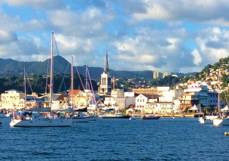 Fort de France, waterfront cathedral, Martinique