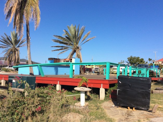 Virgin Gorda Yacht Harbor, old dockside restaurant, Virgin Gorda, British Virgin Islands (March 2018)
