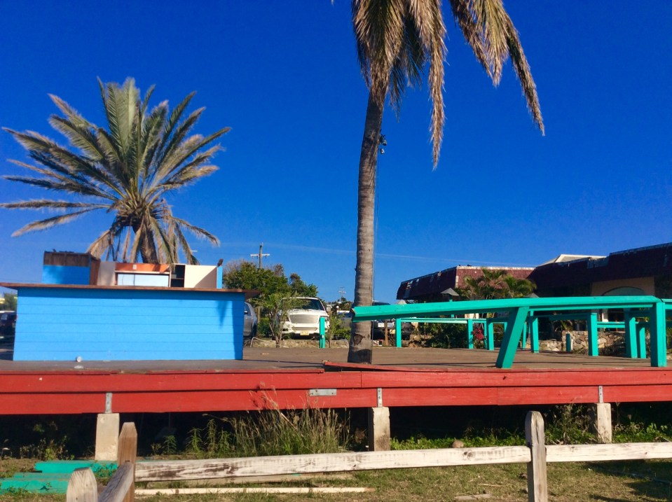 Virgin Gorda Yacht Harbor old dockside restaurant, Virgin Gorda, British Virgin Islands (March 2018)