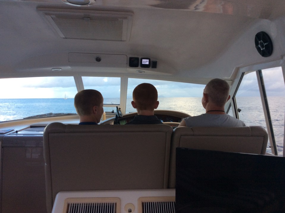 Ronan, Ryan & Randy at the helm