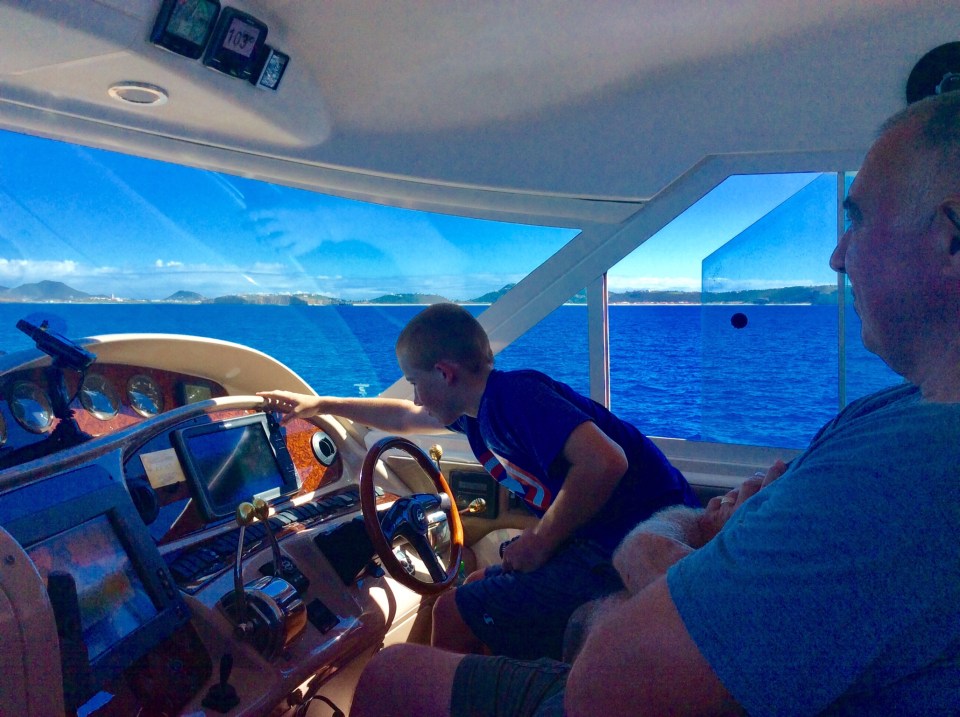 Ryan & Randy at the helm - Statia to St. Martin (2018)