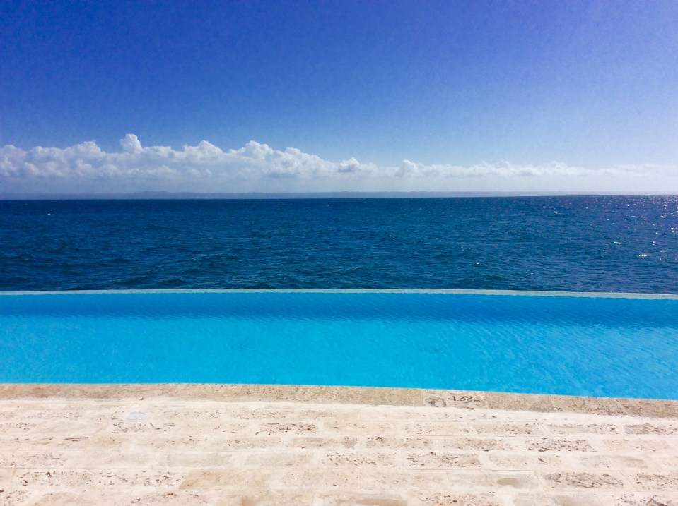 Ocean Club infinity pool, Puerto Bahia Marina, Samana, Dominican Republic
