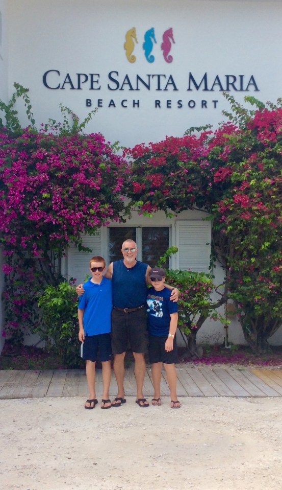 Ryan, Randy & Ronan, Cape Santa Maria Beach Resort, Long Island, Bahamas
