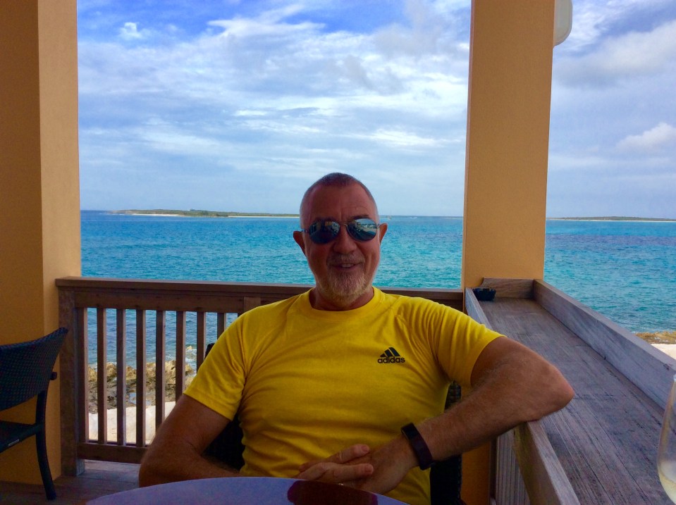 Randy at Flying Fish Marina, Long Island, Bahamas