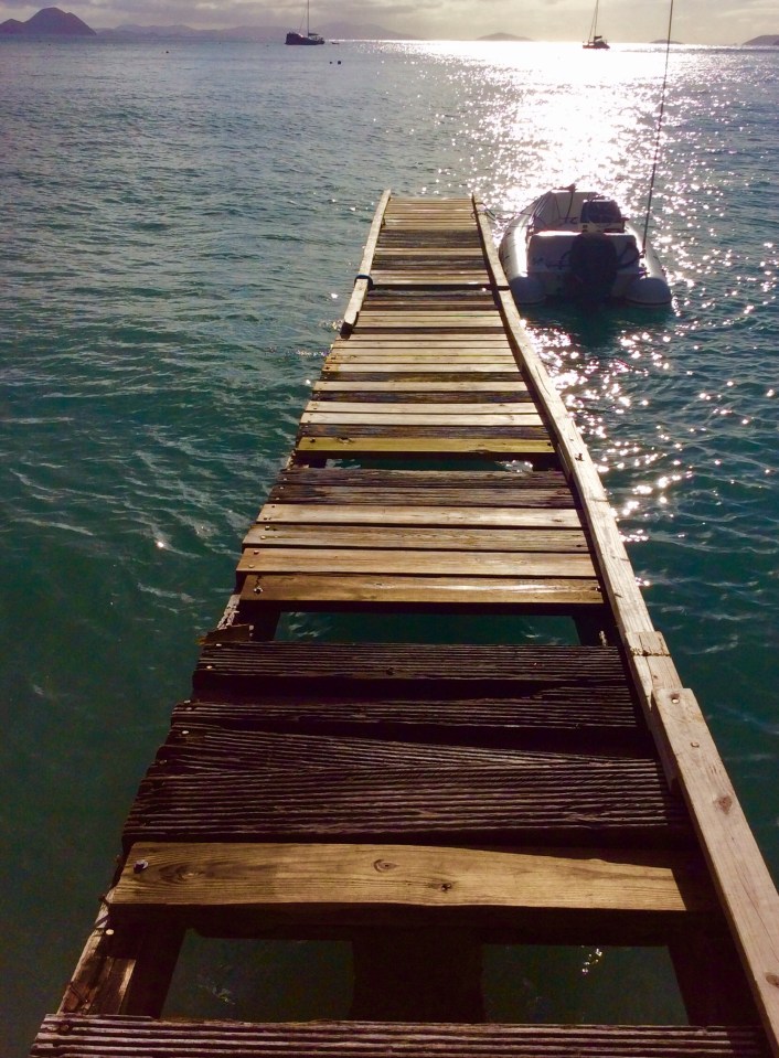 Dinghy dock, Cane Garden Bay, Tortola, BVIs (March 2018)