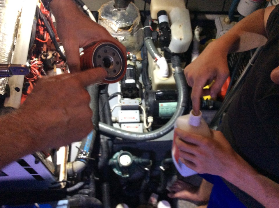 Dip finger in oil to lube ring of new oil filter