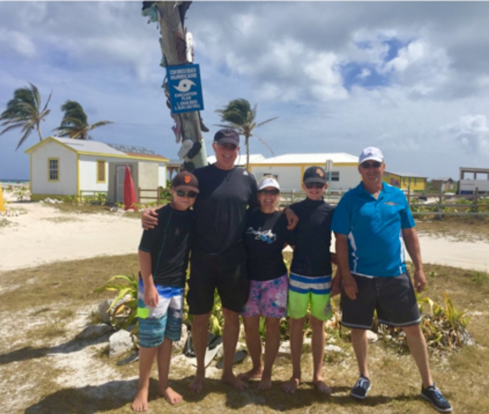 Ronan, Randy, Theresa, Ryan & Scott, Cow Wreck Beach, Anagada, BVIs (March 2018)